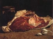 Claude Monet Still Life with Meat Sweden oil painting artist